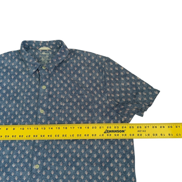 L.L. Bean Lot Of 3 Men's Size XL Reg Traditional Fit Hawaiian Short Sleeve Shirt - Picture 7 of 16